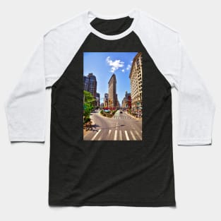 Flatiron Building New York City Baseball T-Shirt